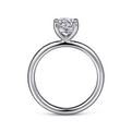 Gabriel & Co | Lark - 14K White Gold Round Solitaire Engagement Ring