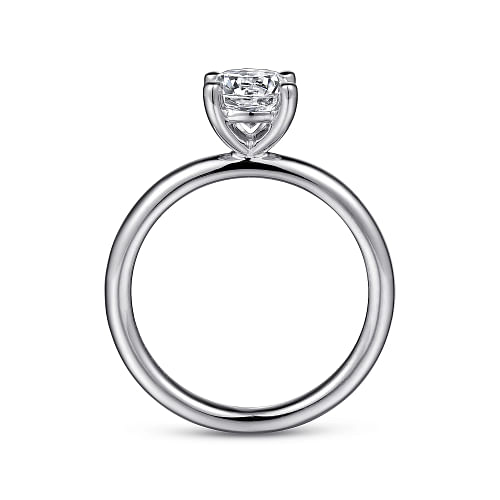 Gabriel & Co | Lark - 14K White Gold Round Solitaire Engagement Ring