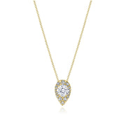 17"" Pear Bloom Diamond Necklace