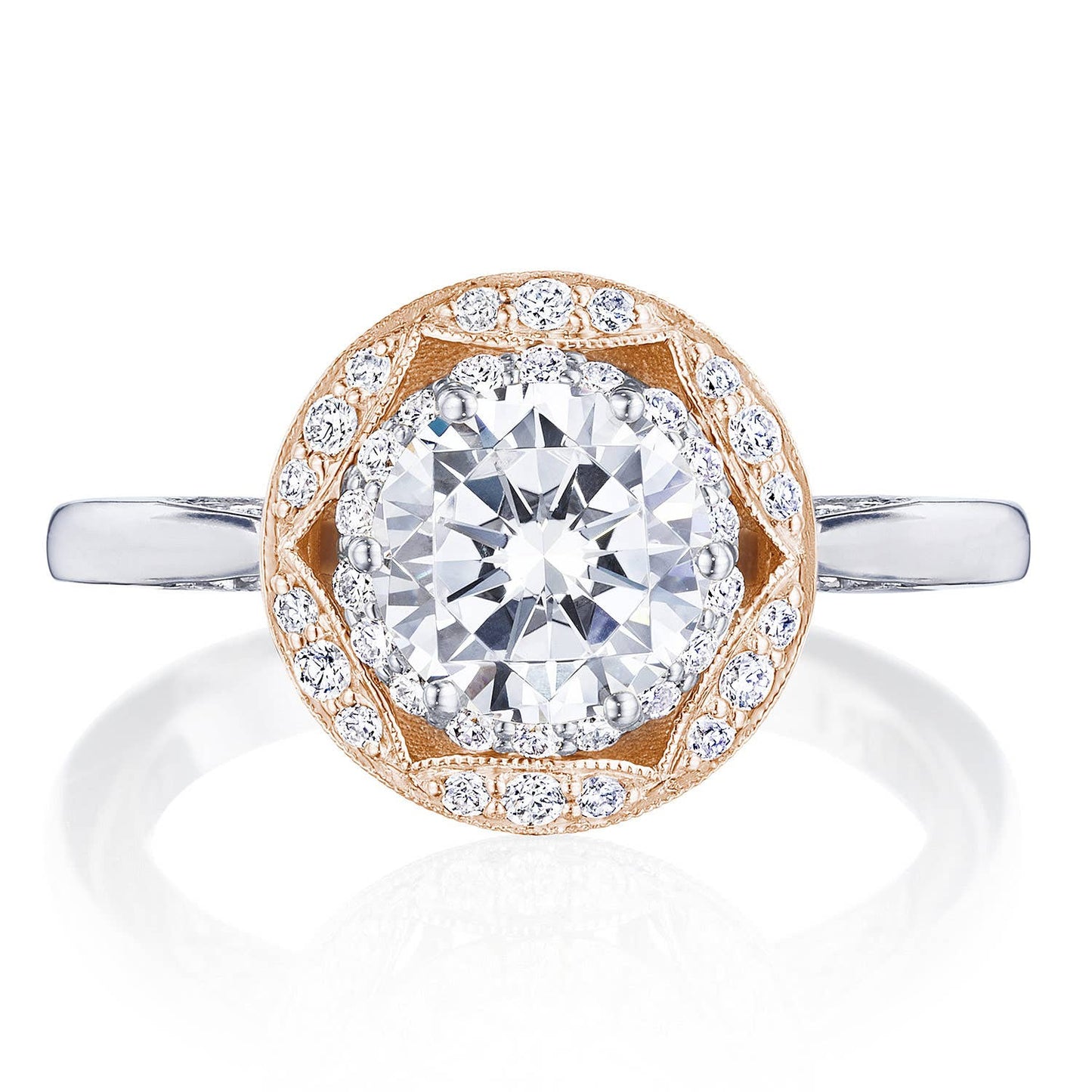 Round Bloom Engagement Ring