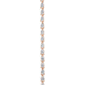 Pear Diamond Tennis Bracelet in 18k Rose Gold