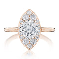 Round, Marquise Bloom Engagement Ring