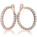 Diamond Hoop Earrings