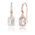 Sky Blue Topaz French Wire Earring - 1.4ct