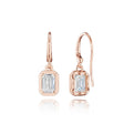 Diamond French Wire Earring - 1ct