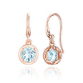 Sky Blue Topaz French Wire Earring - 1.4ct