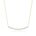 Pear Diamond Necklace in 18k Yellow Gold