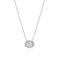 17"" Horizontal Oval Bloom Diamond Necklace