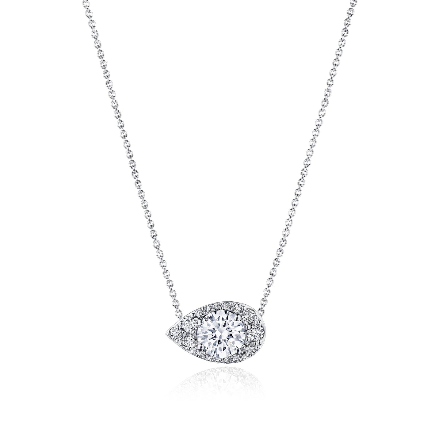 17"" Pear Bloom Diamond Necklace