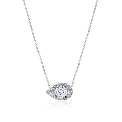 17"" Pear Bloom Diamond Necklace