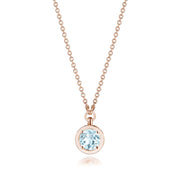 Sky Blue Topaz Necklace - 0.7ct