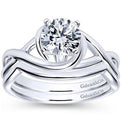 Gabriel "Celine" Bypass Twist Diamond Engagement Ring