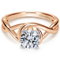 Gabriel "Celine" Bypass Twist Diamond Engagement Ring