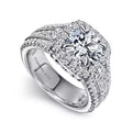 Gabriel & Co. Amavida "Dawn" Cushion Halo Diamond Engagement Ring