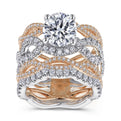 Gabriel & Co. "Calm" Wide Twist Diamond Engagement Ring