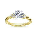 Gabriel & Co. "Catalina" Twist Shank Diamond Engagement Ring