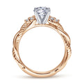 Gabriel & Co. "Catalina" Twist Shank Diamond Engagement Ring