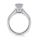 Gabriel & Co. "Channing" Three Row Diamond Engagement Ring