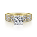 Gabriel & Co. "Channing" Three Row Diamond Engagement Ring