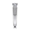 Gabriel & Co. "Channing" Three Row Diamond Engagement Ring