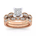 Gabriel & Co. "Clara" Vintage Style Diamond Engagement Ring