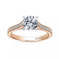 Gabriel & Co. Classic Cathedral Diamond Engagement Ring