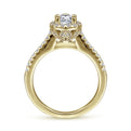 Gabriel & Co. Classic Pear Cut Halo Diamond Engagement Ring