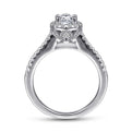 Gabriel & Co. Classic Pear Cut Halo Diamond Engagement Ring