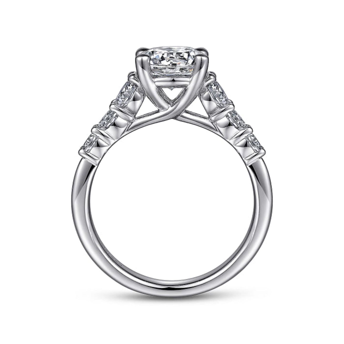 Gabriel & Co. "Darby" Graduating Diamond Engagement Ring