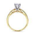 Gabriel & Co. "Elyse" Split Shank Diamond Engagement Ring