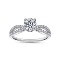 Gabriel & Co. "Elyse" Split Shank Diamond Engagement Ring