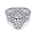 Gabriel & Co. "Eve" Massive Marquise Halo Diamond Engagement Ring