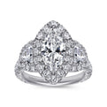 Gabriel & Co. "Eve" Massive Marquise Halo Diamond Engagement Ring