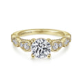 Gabriel & Co. "Garland" Vintage Style Diamond Engagement Ring