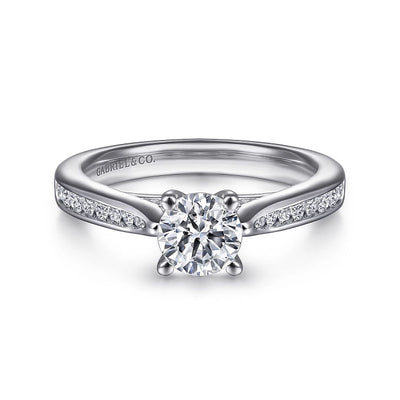 Gabriel & Co. "Hannah" Diamond Channel Set Engagement Ring