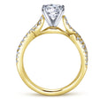 Gabriel & Co. "Kayla" Twist Diamond Engagement Ring