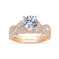 Gabriel & Co. "Kayla" Twist Diamond Engagement Ring