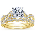 Gabriel & Co. "Kayla" Twist Diamond Engagement Ring