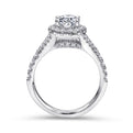 Gabriel & Co. "Kennedy" Oval Halo Diamond Engagement Ring