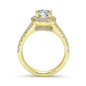 Gabriel & Co. "Kennedy" Oval Halo Diamond Engagement Ring