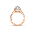 Gabriel & Co. "Kennedy" Oval Halo Diamond Engagement Ring