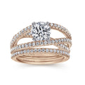 Gabriel & Co. "Mackenzie" Freeform Twist Diamond Engagement Ring