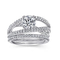 Gabriel & Co. "Mackenzie" Freeform Twist Diamond Engagement Ring