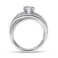 Gabriel & Co. "Mackenzie" Freeform Twist Diamond Engagement Ring