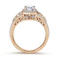 Gabriel & Co. "Marlena" Emerald Cut Halo Diamond Engagement Ring