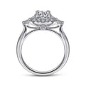 Gabriel & Co. "Martine" Cushion Halo Diamond Halo Engagement Ring