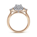 Gabriel & Co. "Martine" Cushion Halo Diamond Halo Engagement Ring