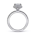 Gabriel & Co. "Mary" Oval Double Halo Diamond Engagement Ring