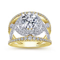 Gabriel & Co. "Naples" Halo Diamond Engagement Ring