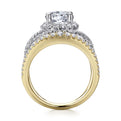 Gabriel & Co. "Naples" Halo Diamond Engagement Ring